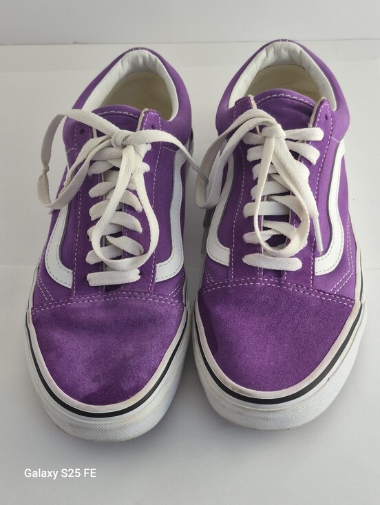 Low-Top Suede Upper Purple Sneakers Shoes - Low-Top Suede Upper Purple Sneakers